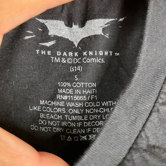 Dark Knight Joker T-Shirt Mens Size S Black Why So Serious Graphic Movie Tee - Picture 3 of 7